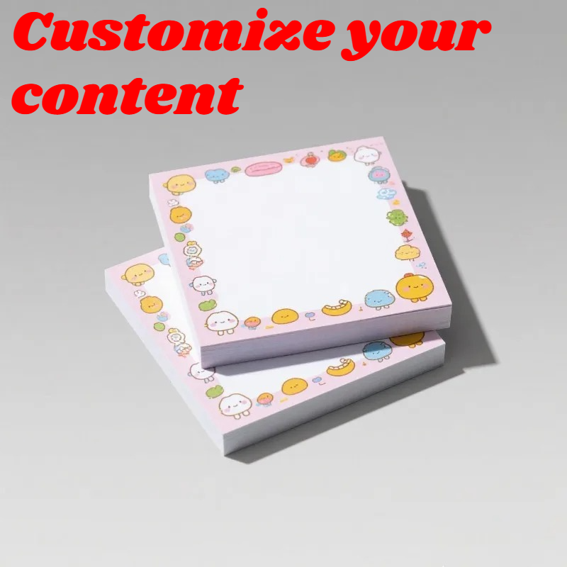 Memo Pad Sticky - 20 stuks 7x7cm gepersonaliseerde kleefnotities, gepersonaliseerde