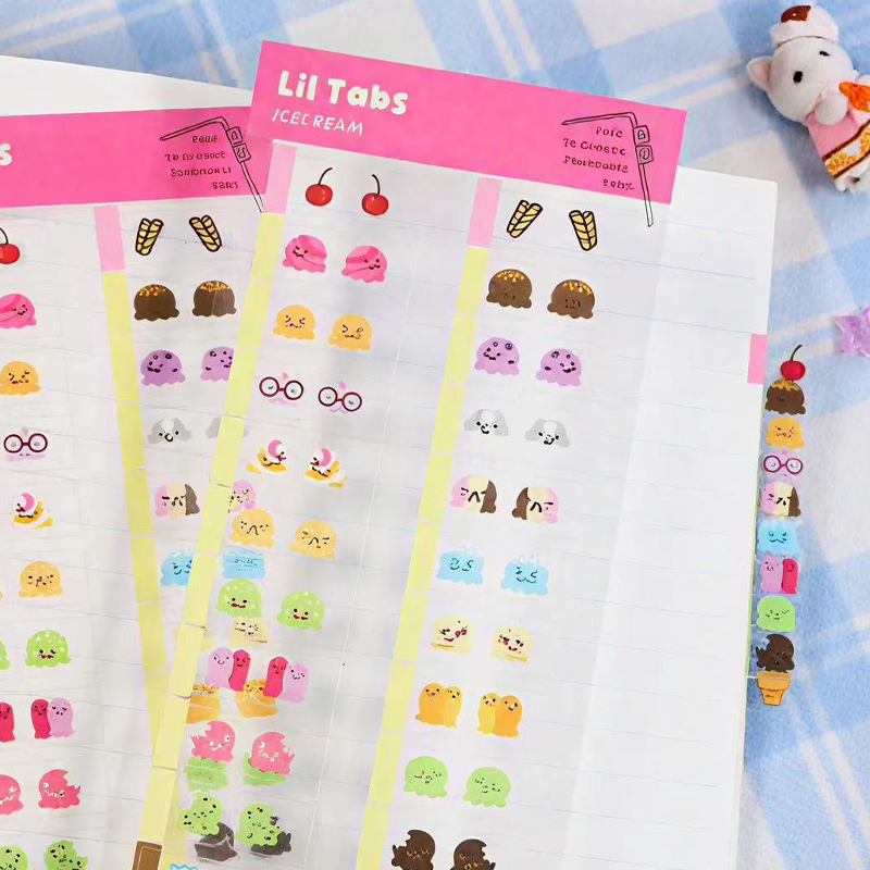 Memo Pad Sticky - 22/44 stuks schattig ijs thema decoratieve