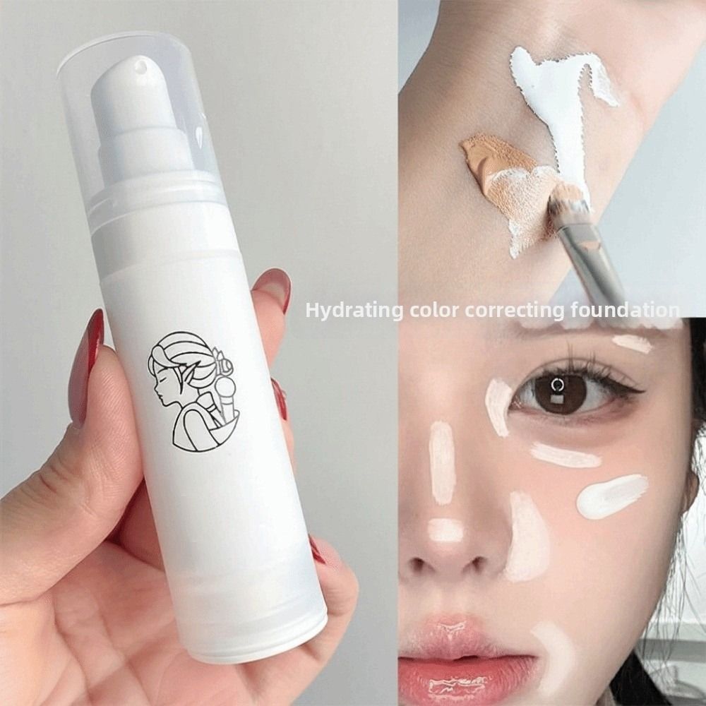 Correction Fluid White - Natuurlijke afwerking Witte vloeibare foundation Opbouwbare