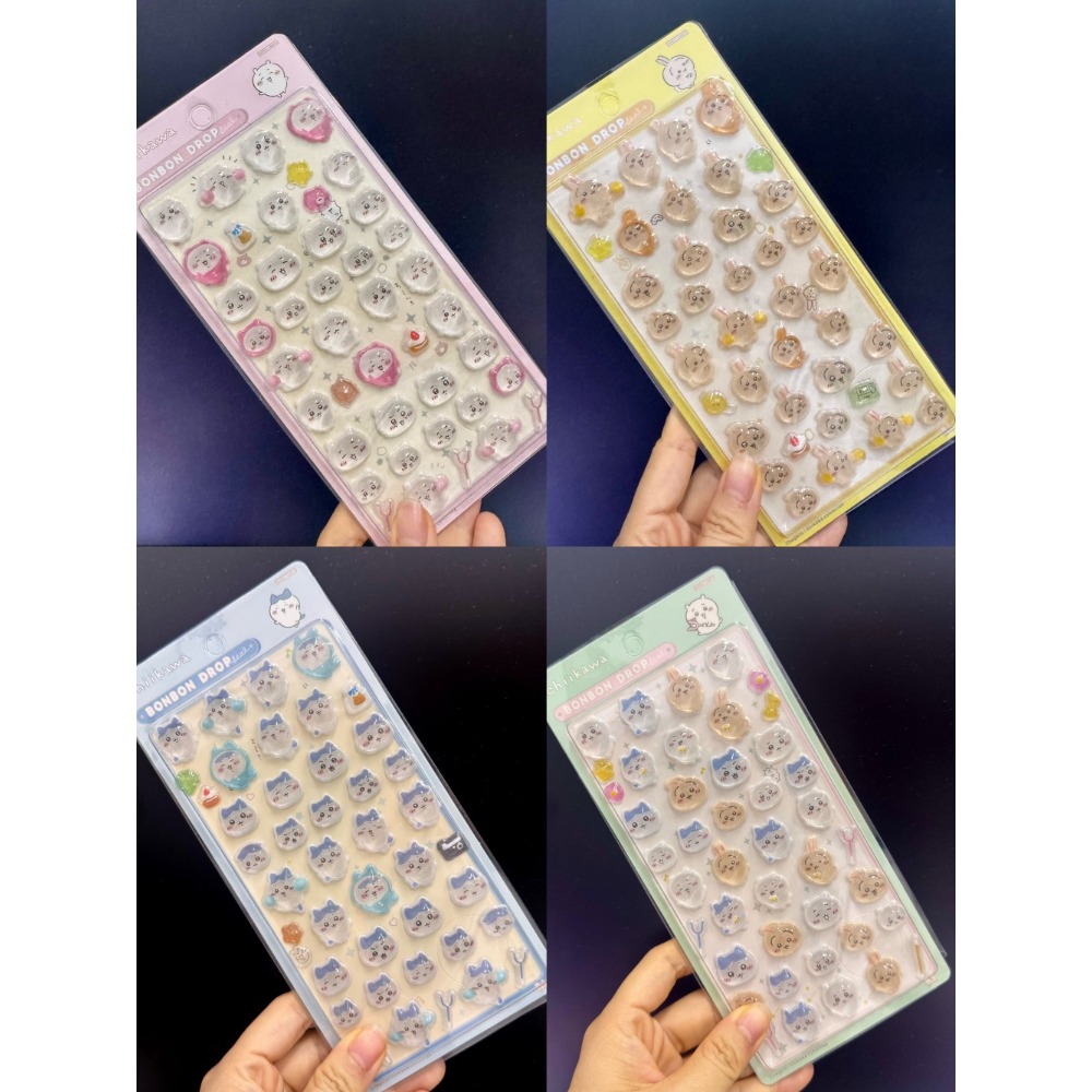 Memo Pad Sticky - 3D Leuke 1/4 stuks Kristalstickers Chiikawa