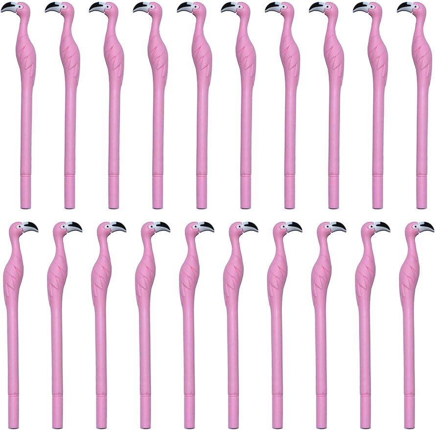 Gel Ink Pen Set - Leuke roze flamingo gelpennen set voor