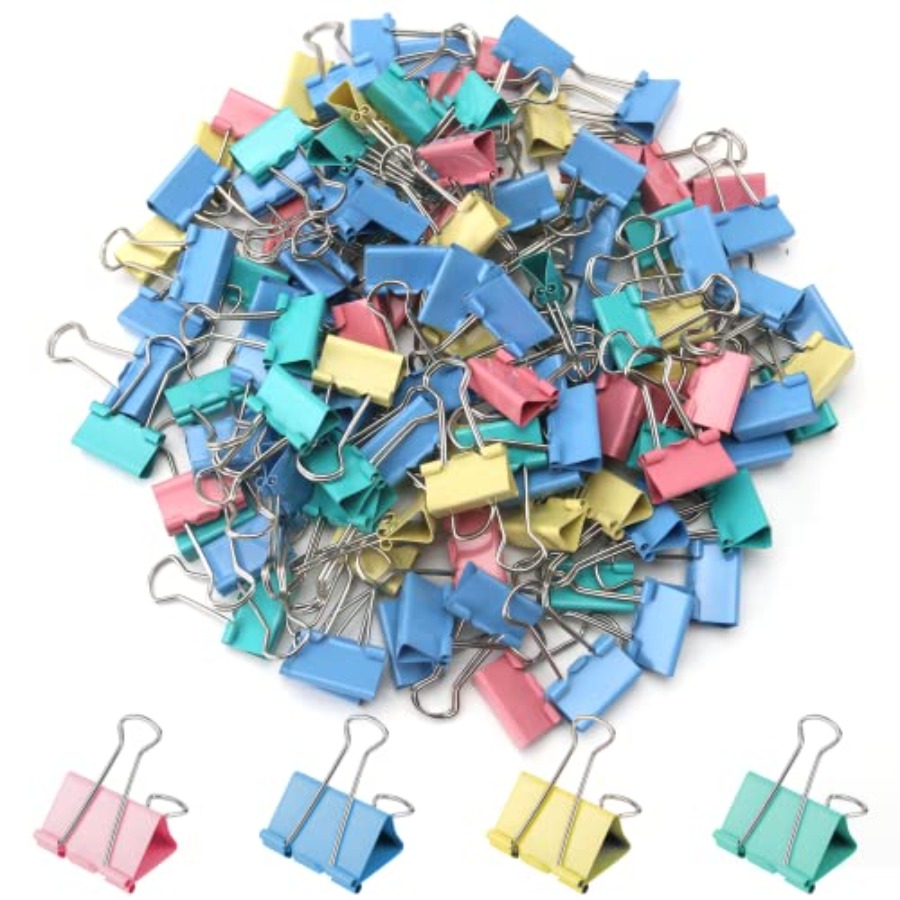 Binder Clip Assorted - 120 stuks binderclips 0,75 inch, kleine