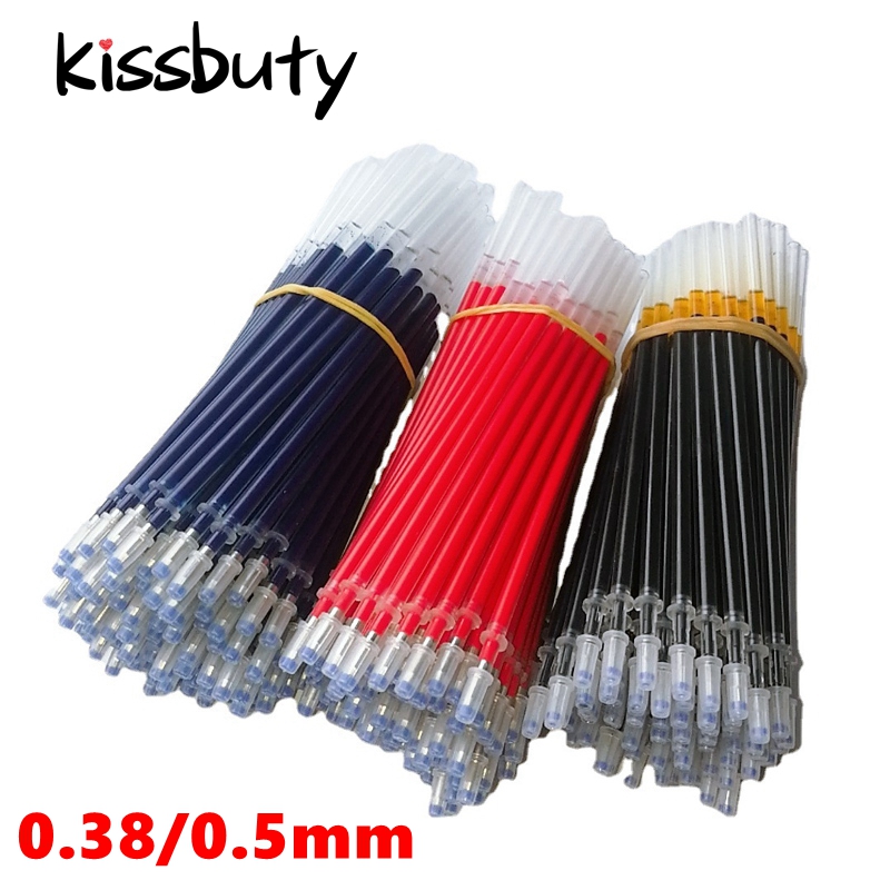 Gel Ink Pen Set - 0.38/0.5mm Gel Pen Refill Blauw/Zwarte Inkt