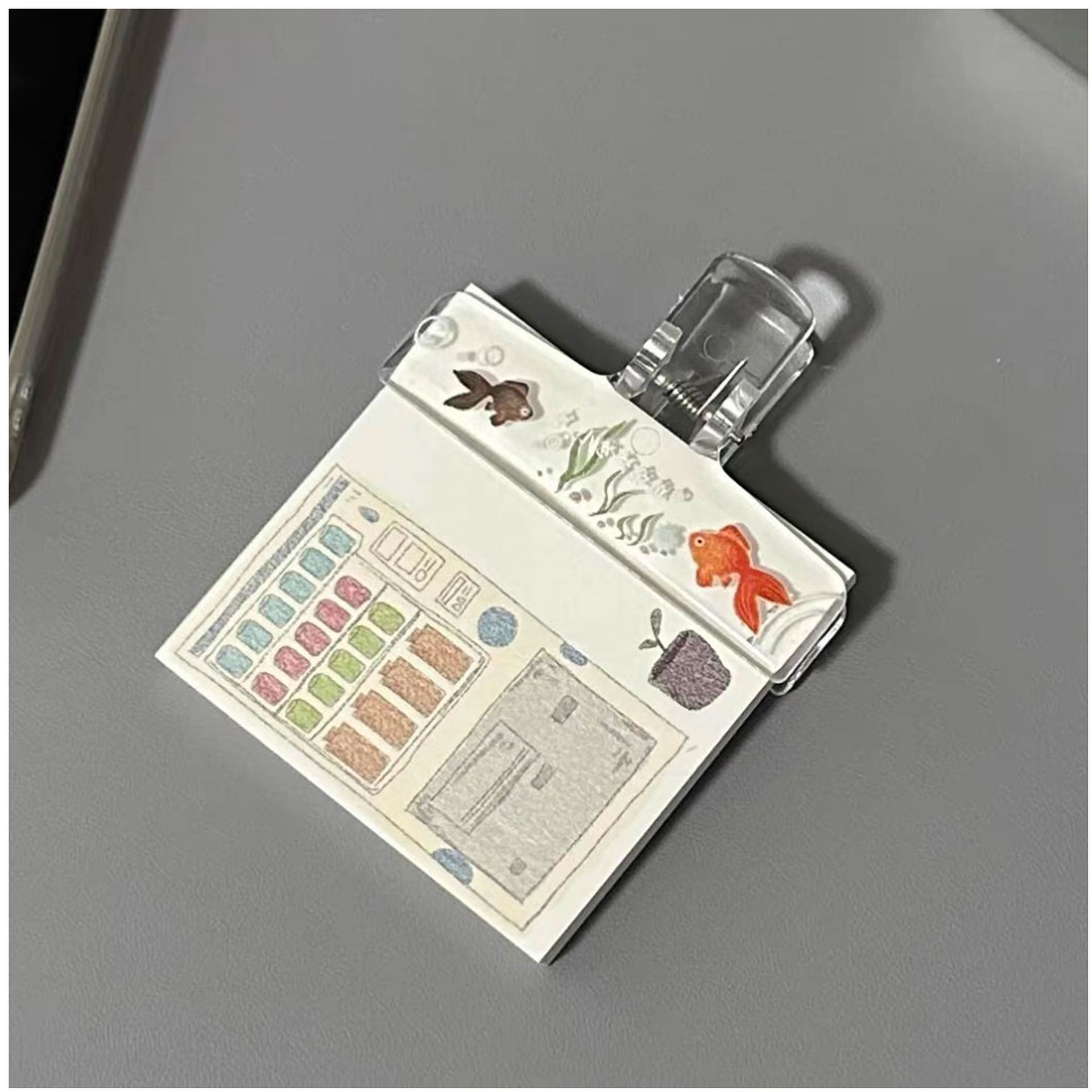 Binder Clip Assorted - Transparante acryl bindmiddelclips 1PC grote documentvaste