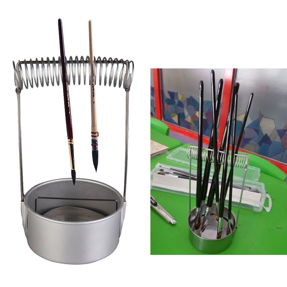 Stationery Supplier - Kwastreiniger met scherm en houder Lente
