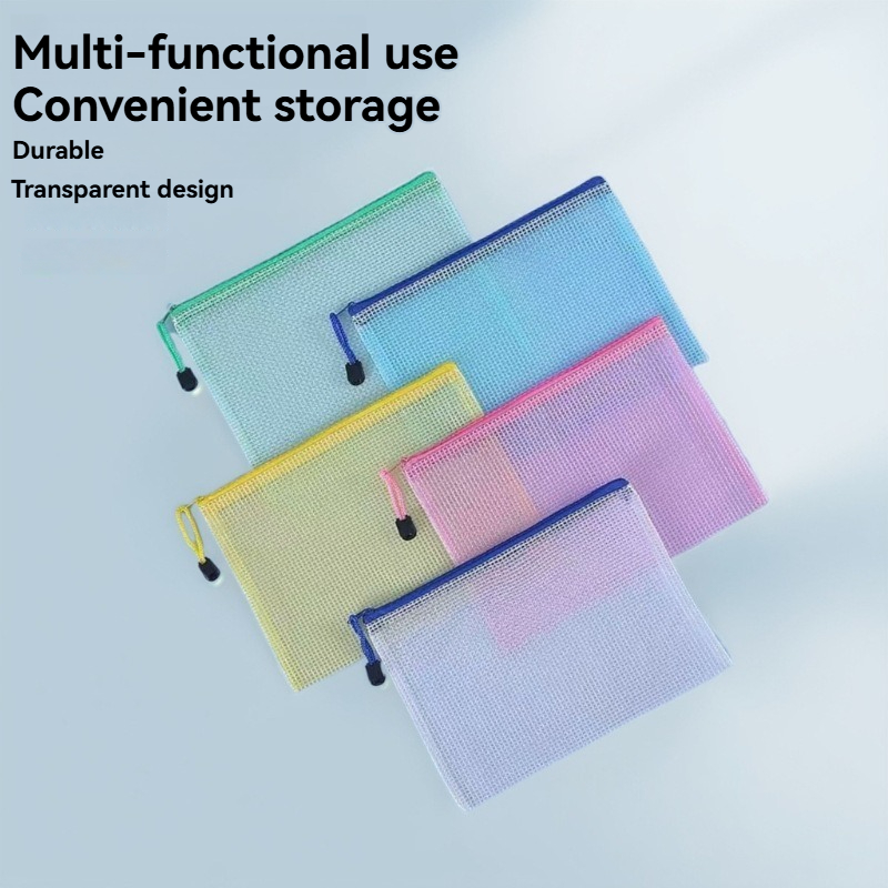 Office Stationery And Supply - 5PCS Briefpapier Opbergmap Bestand Mesh Rits