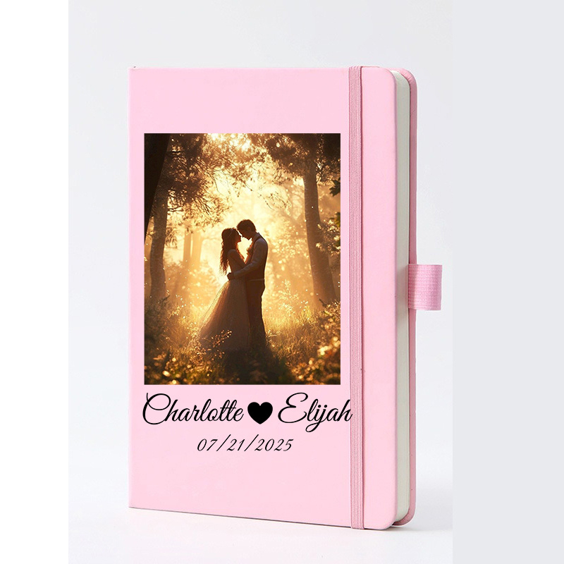 Journal Leather Hardcover - A5 Gedateerd Kunstleren Aantekenboek met Aangepaste