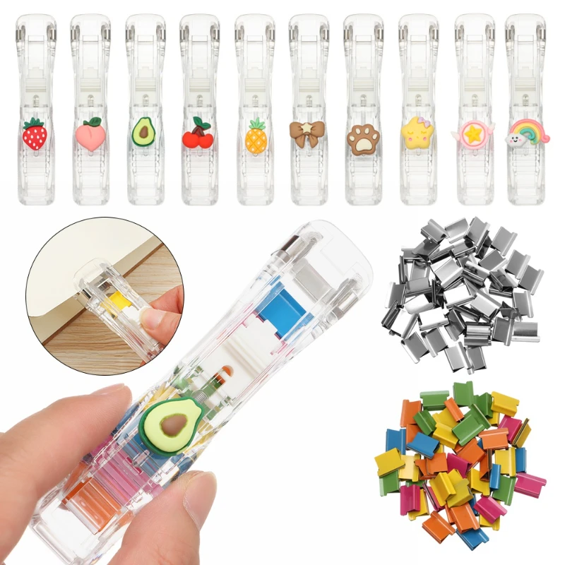 Binder Clip Assorted - Nieuwe Push Clip Nietmachine Nietje Remover