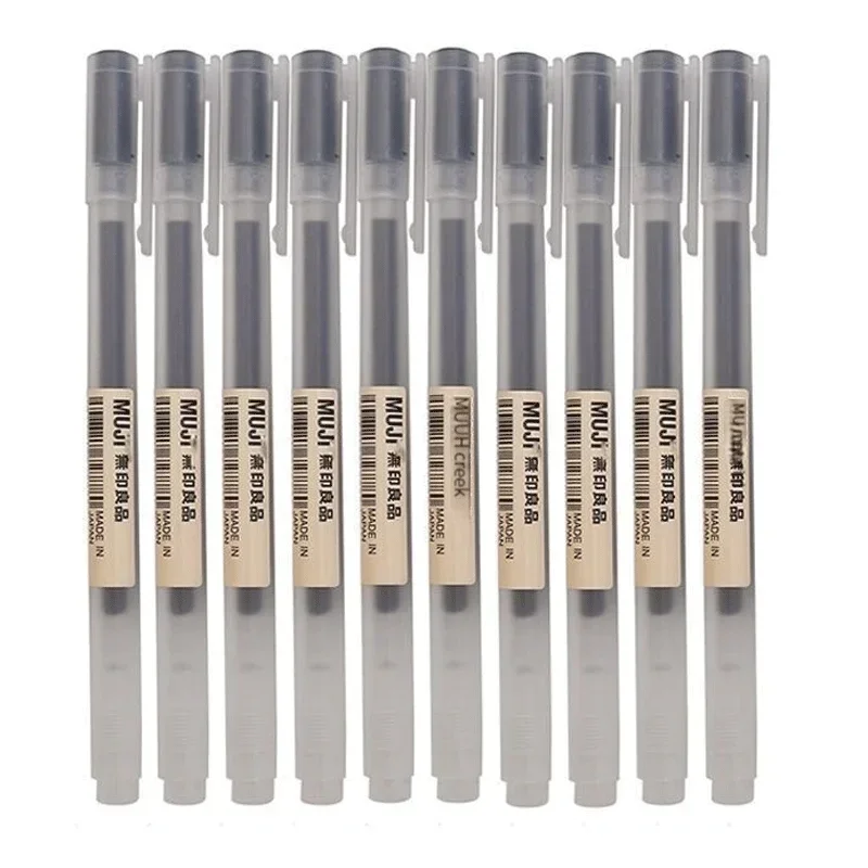 Gel Ink Pen Set - 6/8 stks/set MUJIs Gel Pen Zwart/Rood/Blauw
