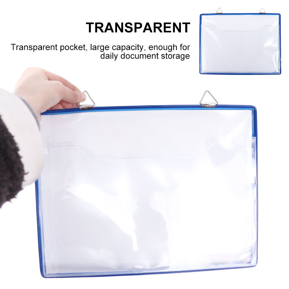 File Folder Hanging - Draagbare wandhangende A4-bonorganizer Plastic waterdichte bestandsmap