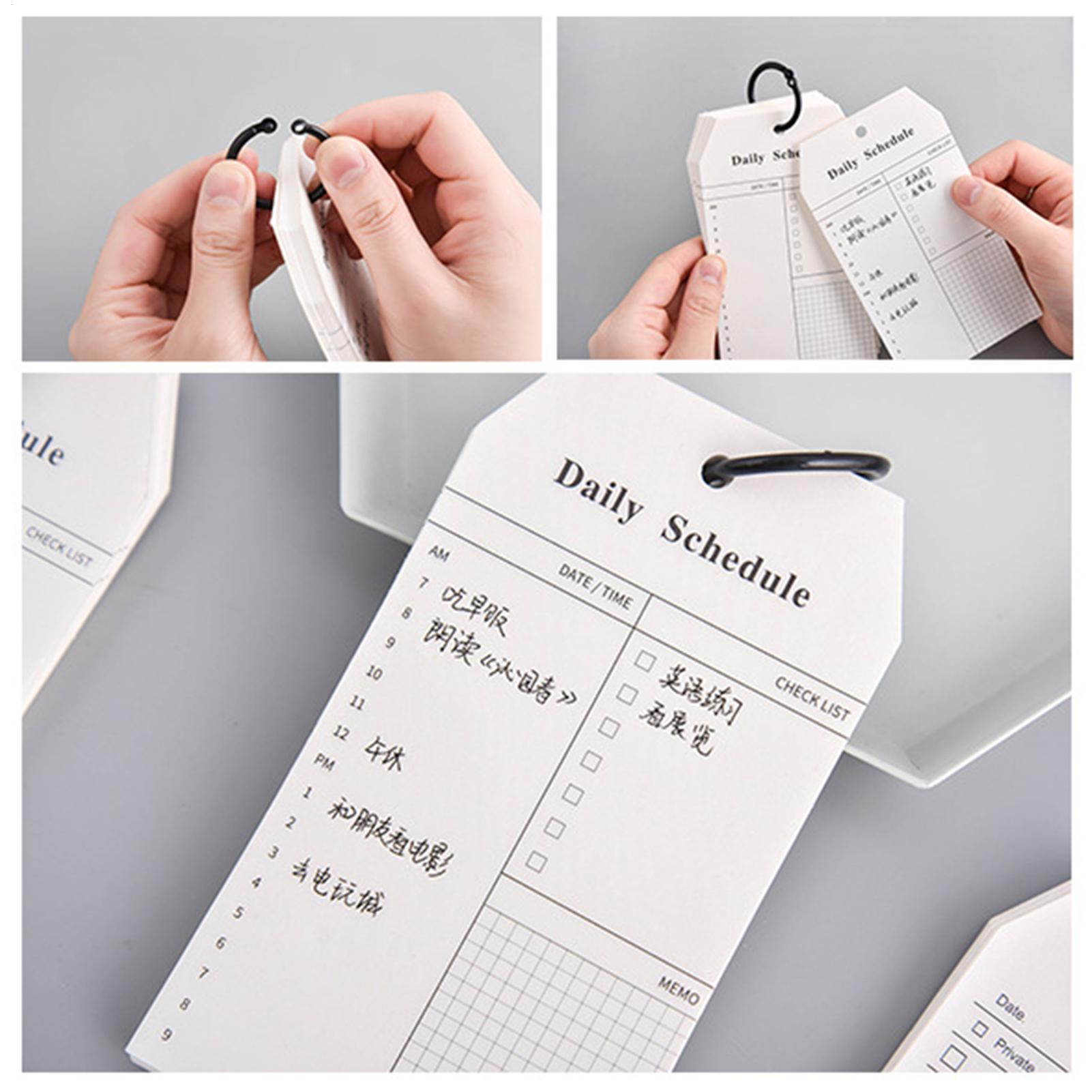 Office Stationery Supply List - Draagbaar notitieblok Takenlijst Dagelijks schema Memoblok