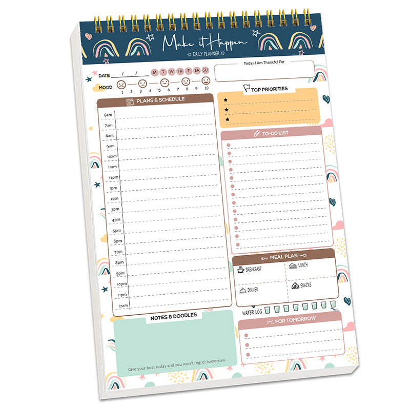 Office Stationery Supply List - Planner Agenda Spiraal A5 Notitieboekje Schema's