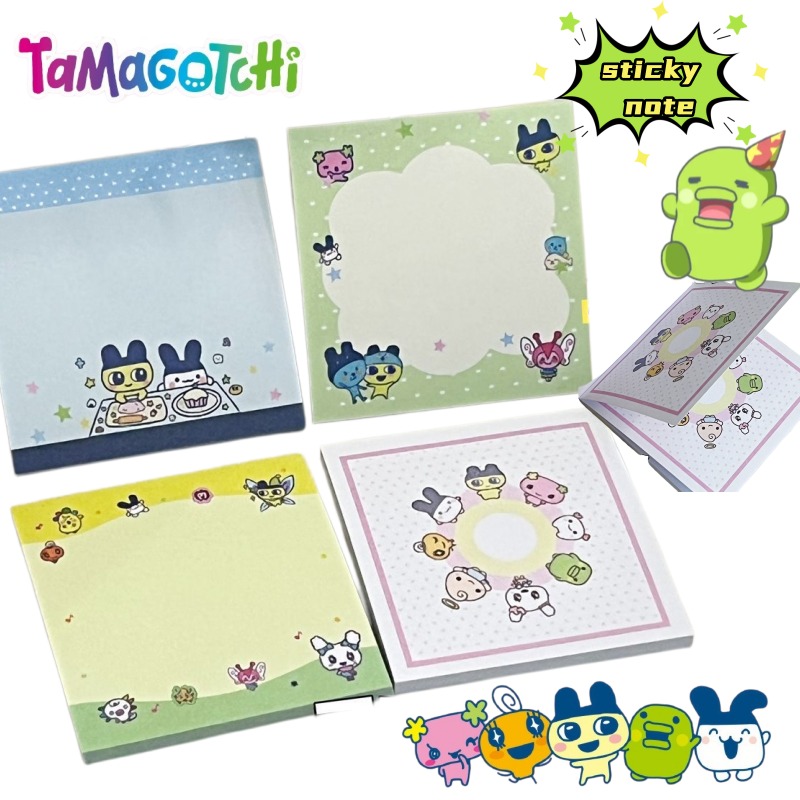 Memo Pad Sticky - 4 stuks Tamagotchi Mametchi Memetchi Cartoon