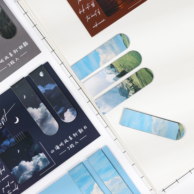 Paperclip Magnetic Set - 6-delige magnetische bladwijzers Set Fading Beauty