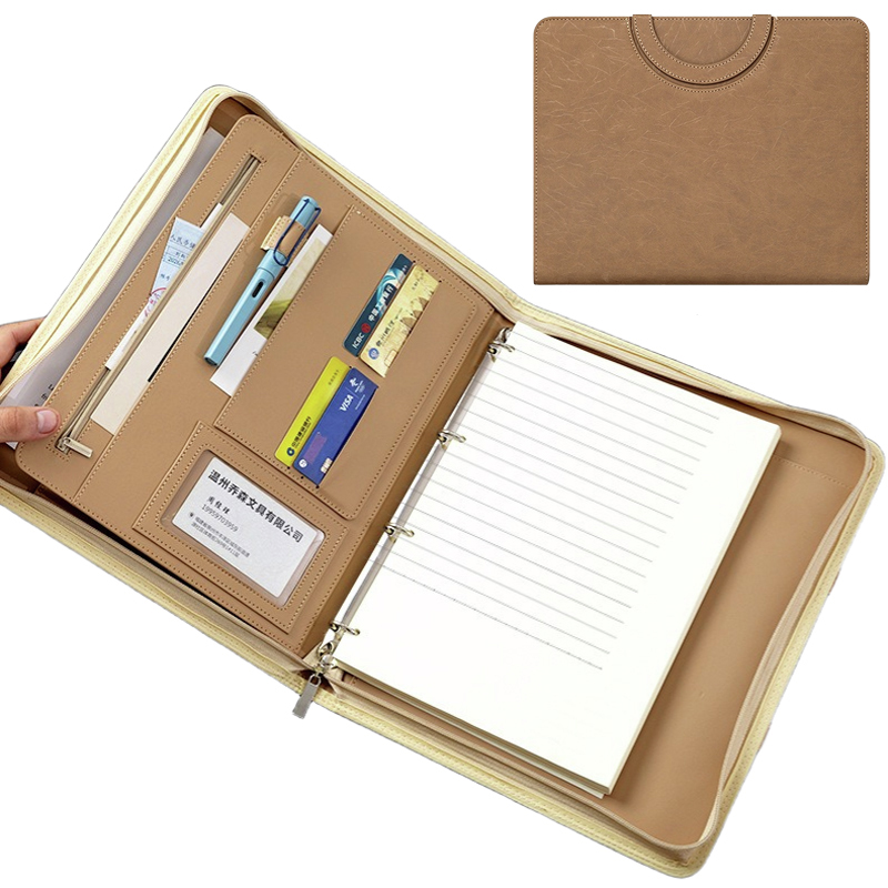 Binder Clip Assorted - Multifunctionele A4 PU lederen zakelijke portfoliomap