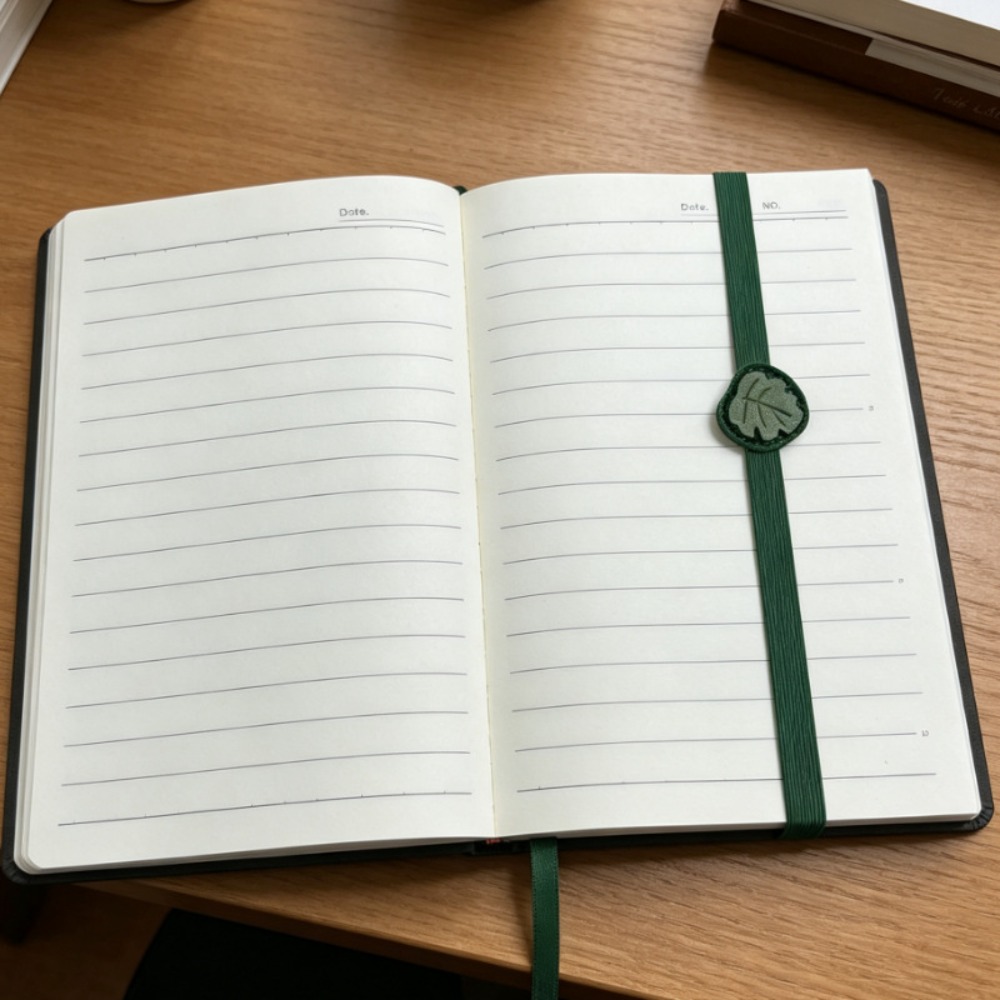 Journal Leather Hardcover - Vintage elastische banden Leren bladwijzer Elegante