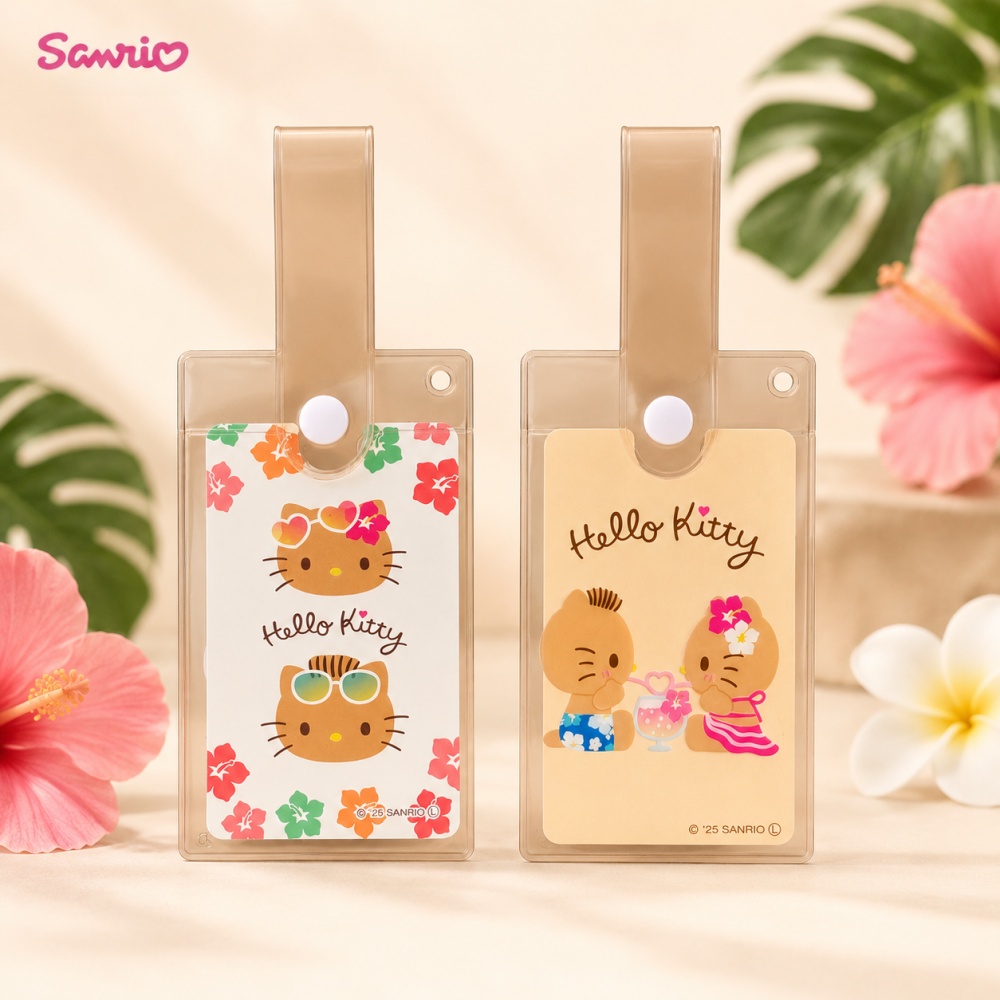 Tan Stationery & Office Supply - Originele getanste Hello Kitty transparante badgehouder