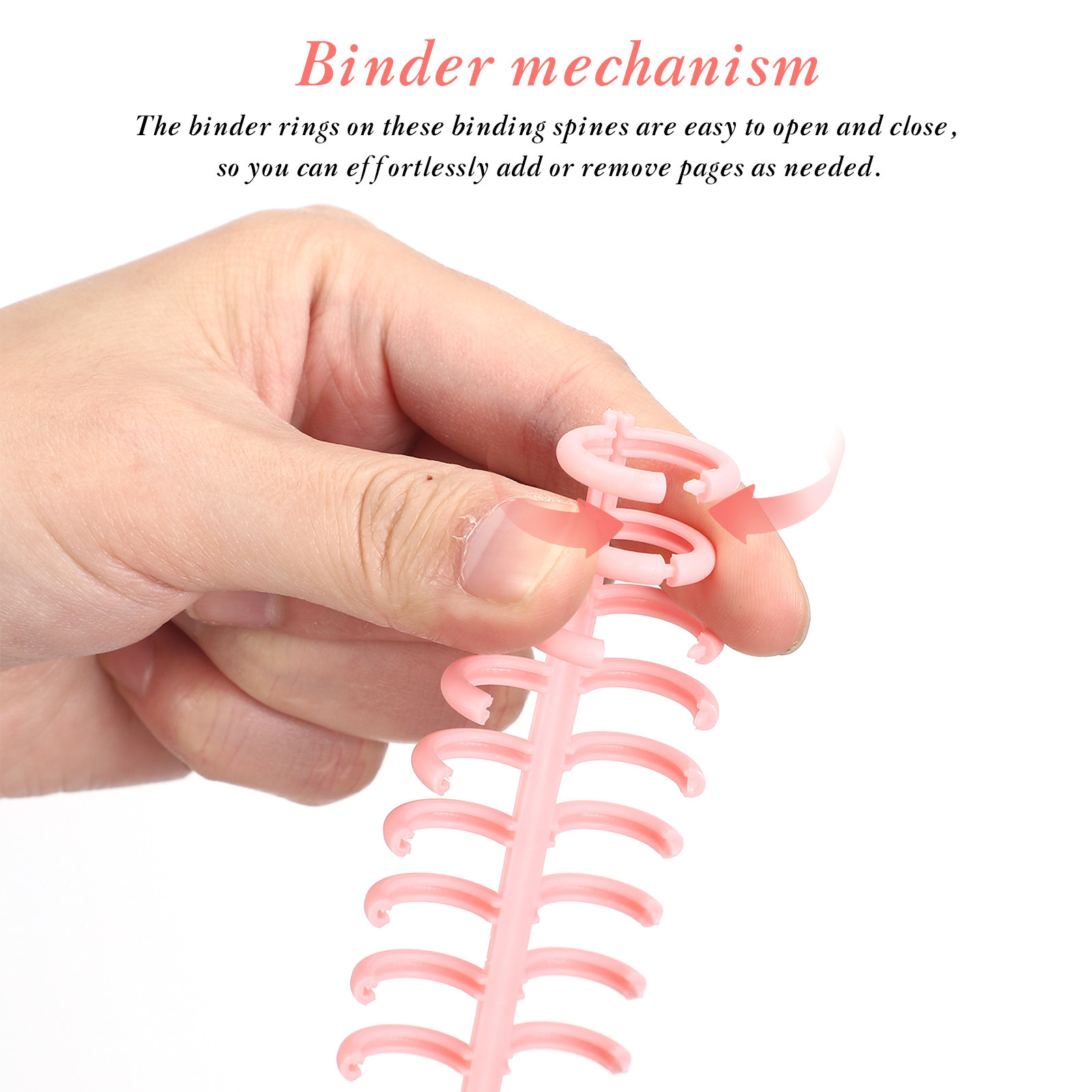 Binding Comb Plastic - 12 stuks bindringen van plastic, verstelbare