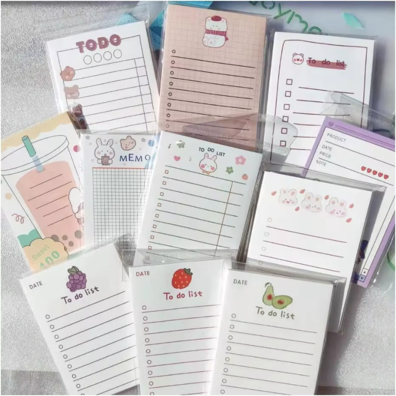Office Stationery Supply List - 50 vellen takenlijst memoblok leuke school