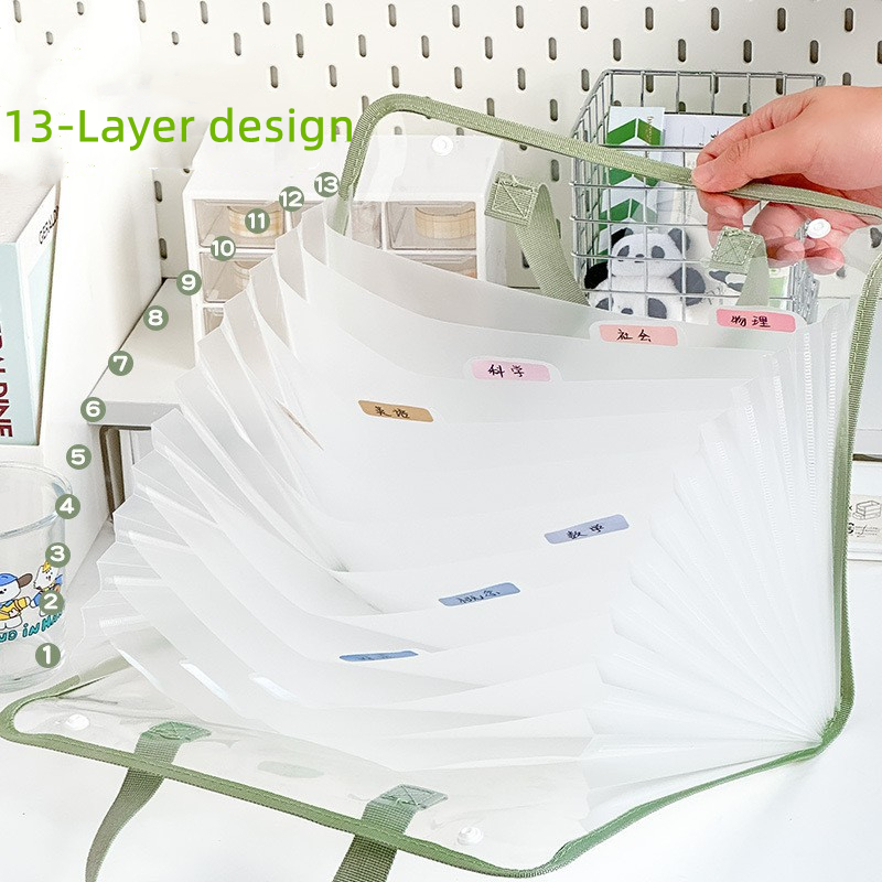 Office Stationery And Supply - 13-laags A4 bestandsmap opbergorganisator tas kantoorbenodigdheden