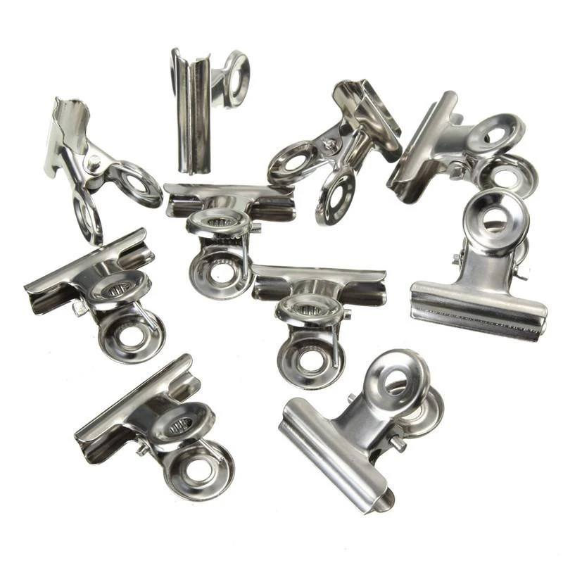 Betaalbare 10 stuks zilverkleu - Binder Clip Assorted recensie en prijs