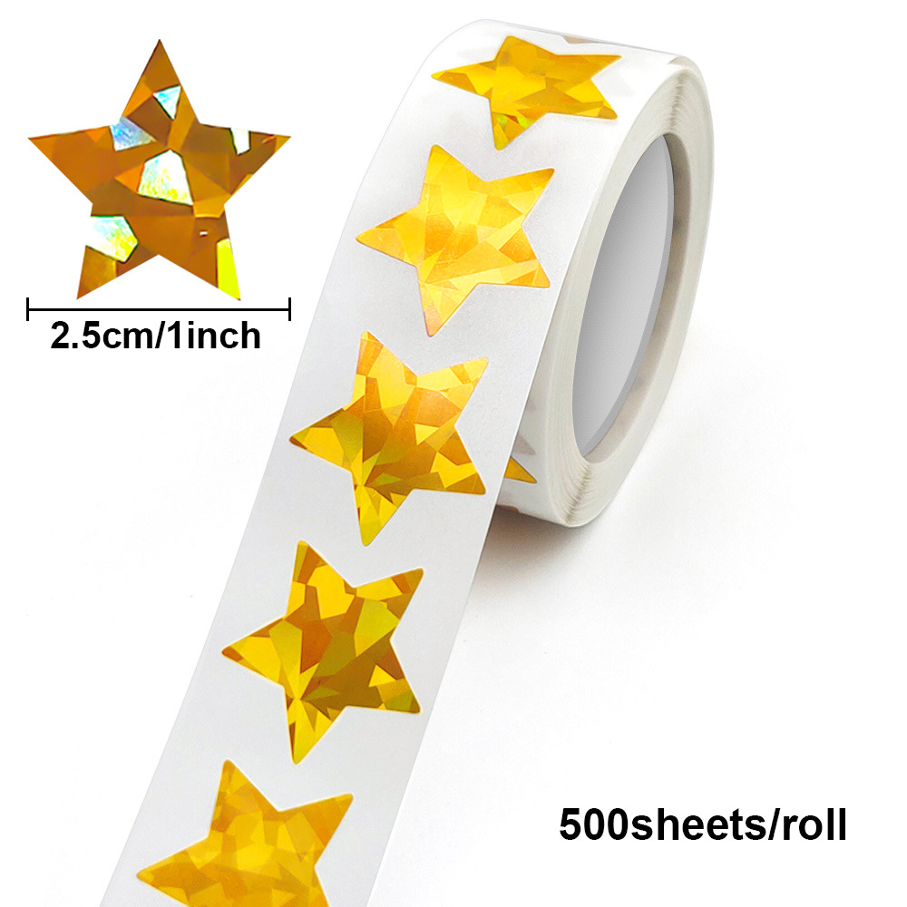 JCAC 500 stuks/rol 1 inch holo - Sticker Label Roll recensie en prijs