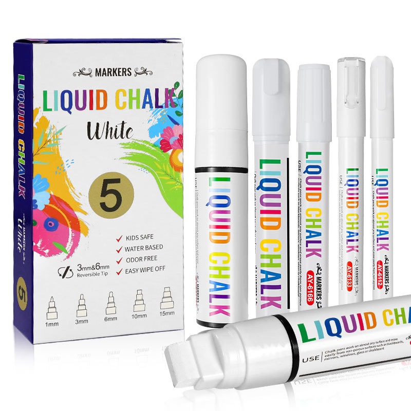 5 stks/set Witte Krijt Markers - Correction Fluid White recensie en prijs