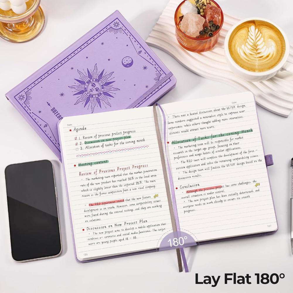 A5 Hardcover genummerd notitie - Journal Leather Hardcover recensie en prijs