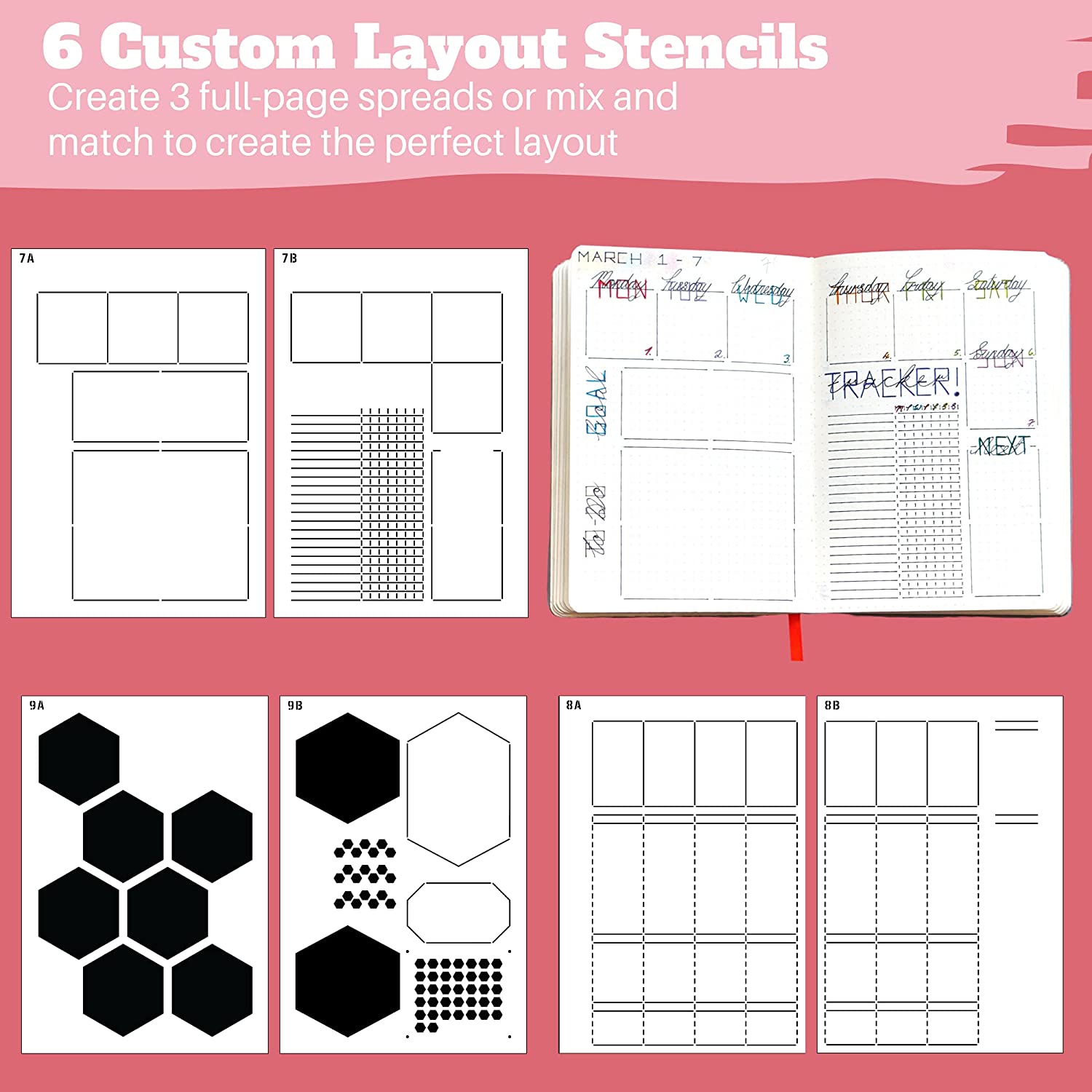 6Pack Herbruikbare Plastic Wek - Notebook Dotted A5 recensie en prijs