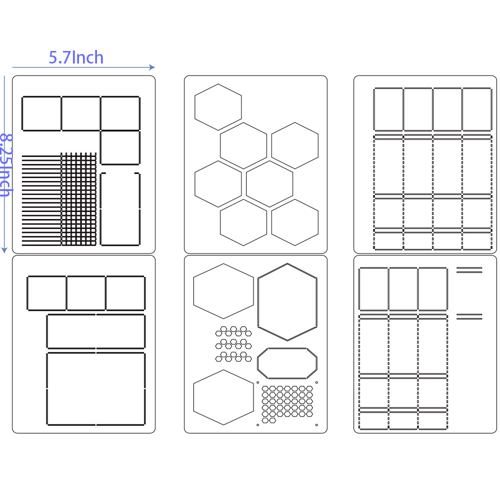 6Pack Herbruikbare Plastic Wek - Notebook Dotted A5 recensie en prijs