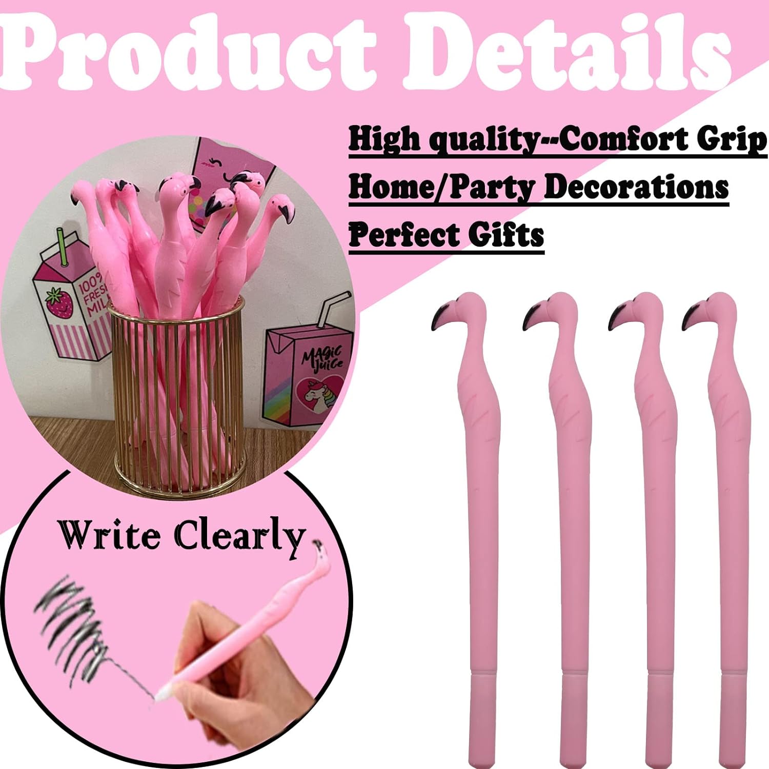 Leuke roze flamingo gelpennen  - Gel Ink Pen Set recensie en prijs