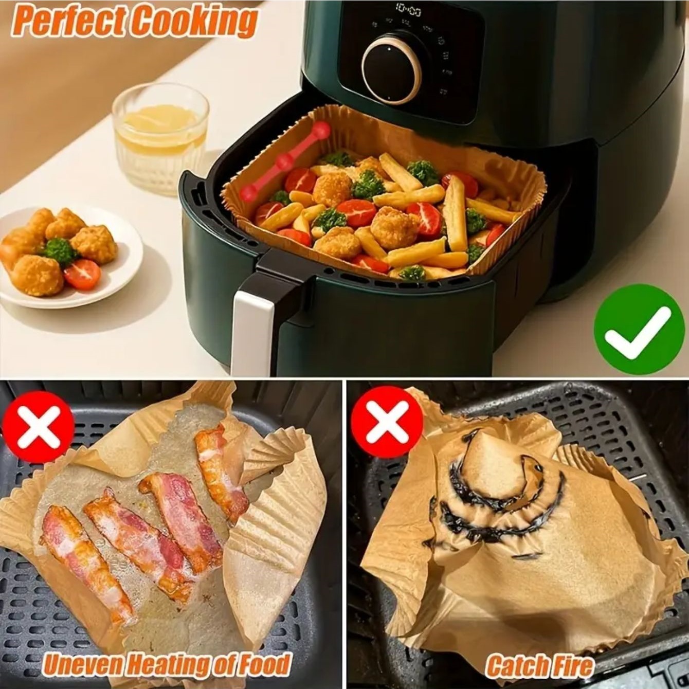 1/2 sets Siliconen Air Friteus - Paperclip Magnetic Set recensie en prijs