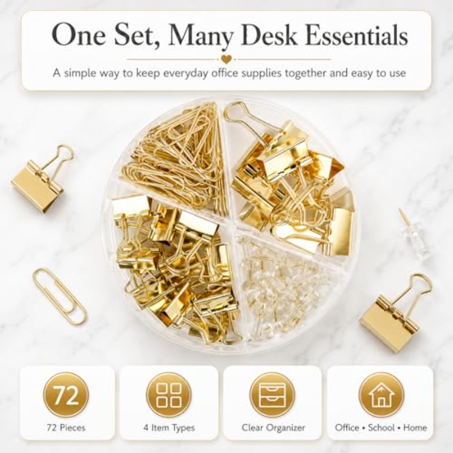 Set papieren ringbanden en cli - Binder Clip Assorted recensie en prijs