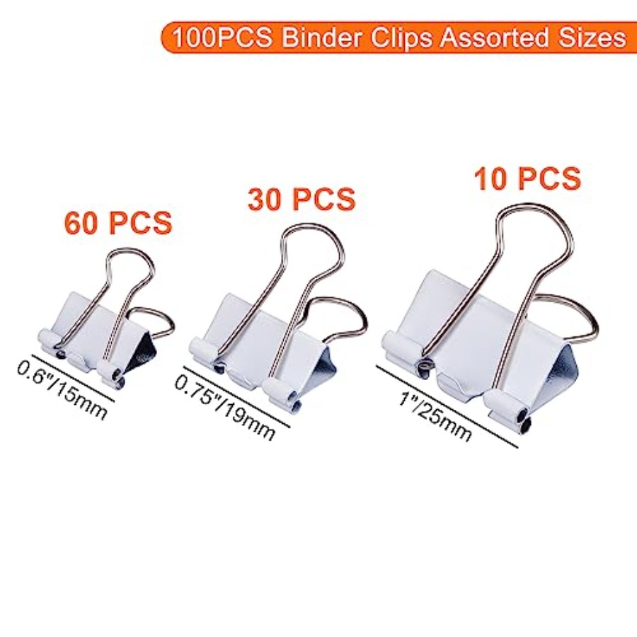 Bindclips in diverse maten, wi - Binder Clip Assorted recensie en prijs