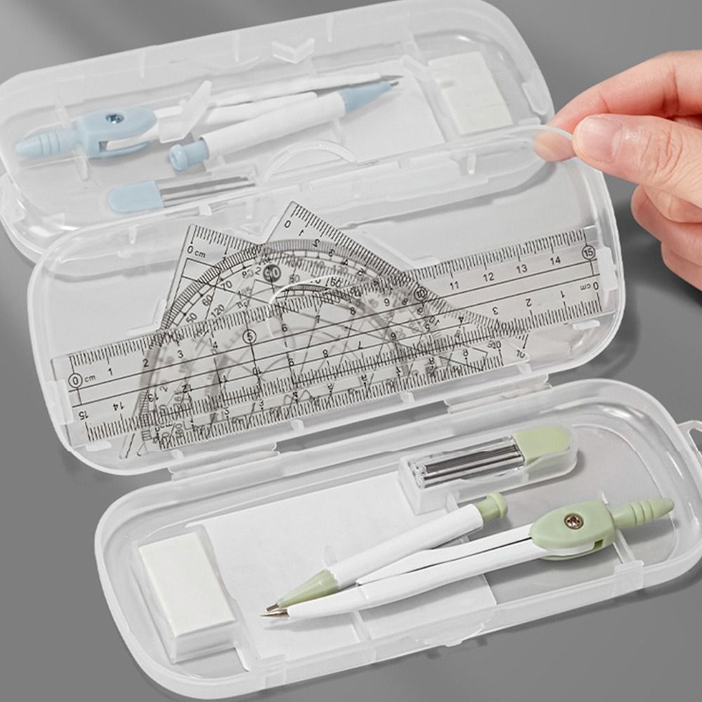 8 stks/set Plastic Liniaal Kom - Compass Geometry Set recensie en prijs