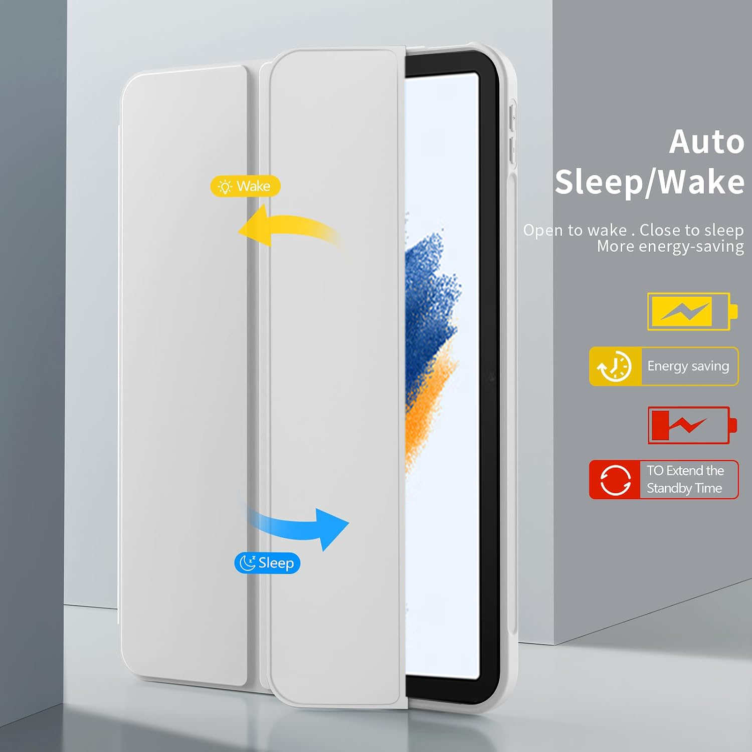 Tri-fold Flip Case Voor Samsun - Sticky Note Cube recensie en prijs