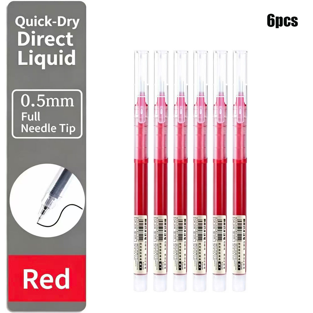 6 Pack Click Gel Pennen 0.5mm  - Gel Ink Pen Set recensie en prijs