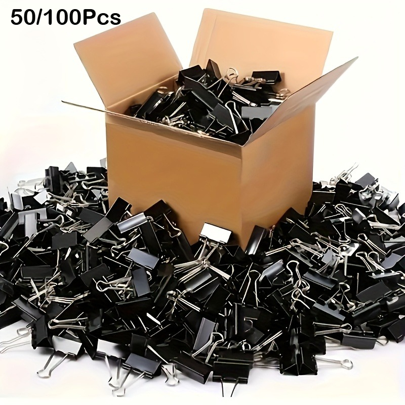Gekleurde en zwarte binderclip - Stationery Warehouse recensie en prijs
