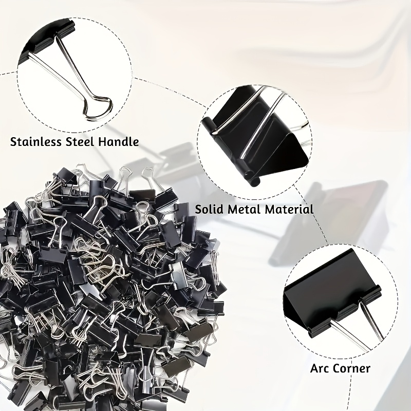 Gekleurde en zwarte binderclip - Stationery Warehouse recensie en prijs