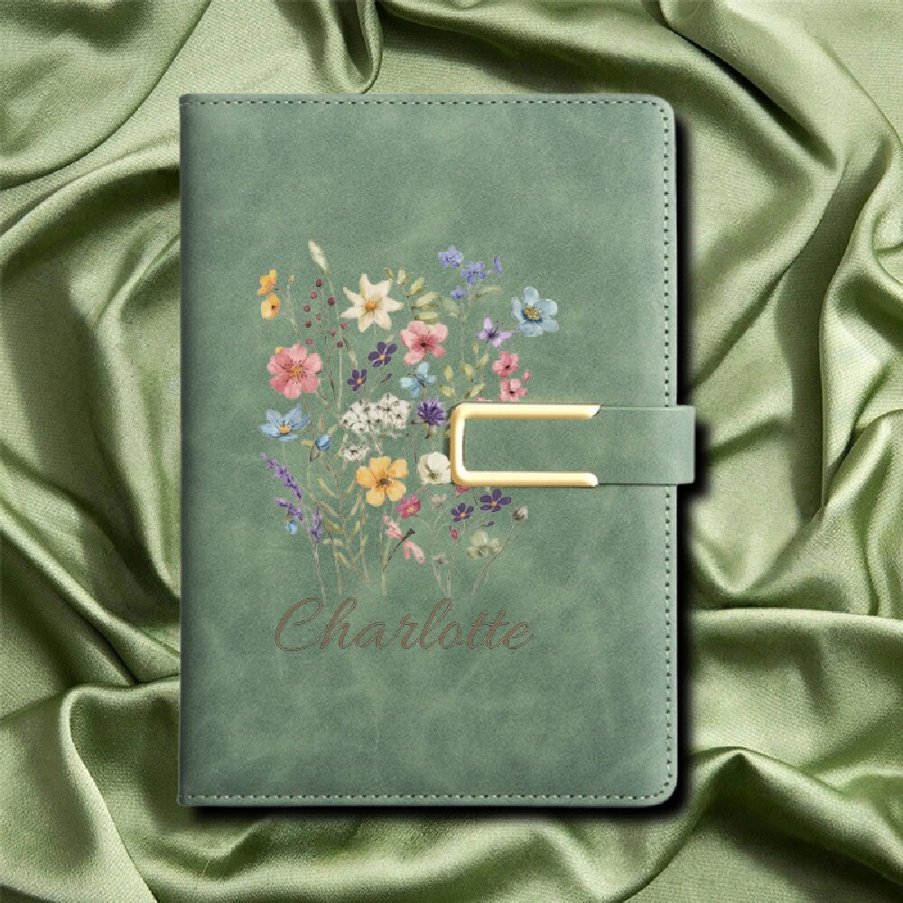 A5 Bloemmotief Monogram Op maa - Journal Leather Hardcover recensie en prijs