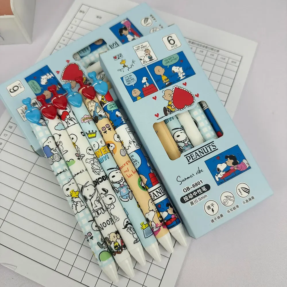 6 Stuks Snoopy Gel Pen Set 0.5 - Gel Ink Pen Set recensie en prijs