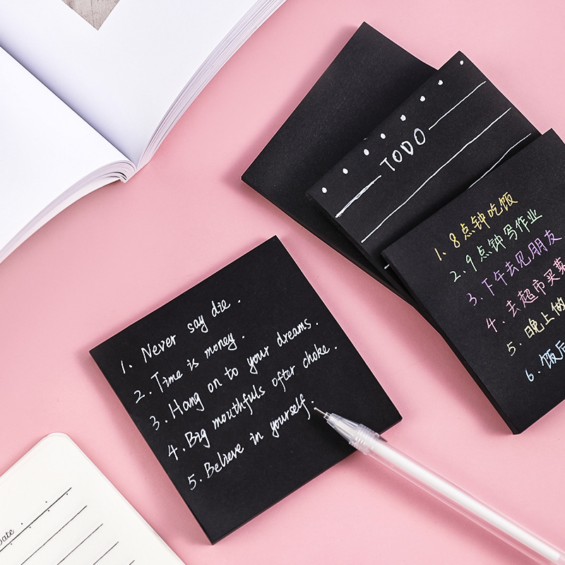 Zwarte N Times Sticky Notes To - Office Stationery Supply List recensie en prijs